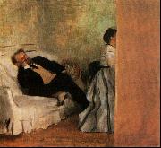 Edgar Degas Mr Mrs Edouard Manet painting